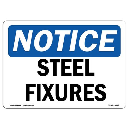 SIGNMISSION OSHA Notice, 5" Height, Steel Fixtures Sign, 7" X 5", Landscape OS-NS-D-57-L-18448